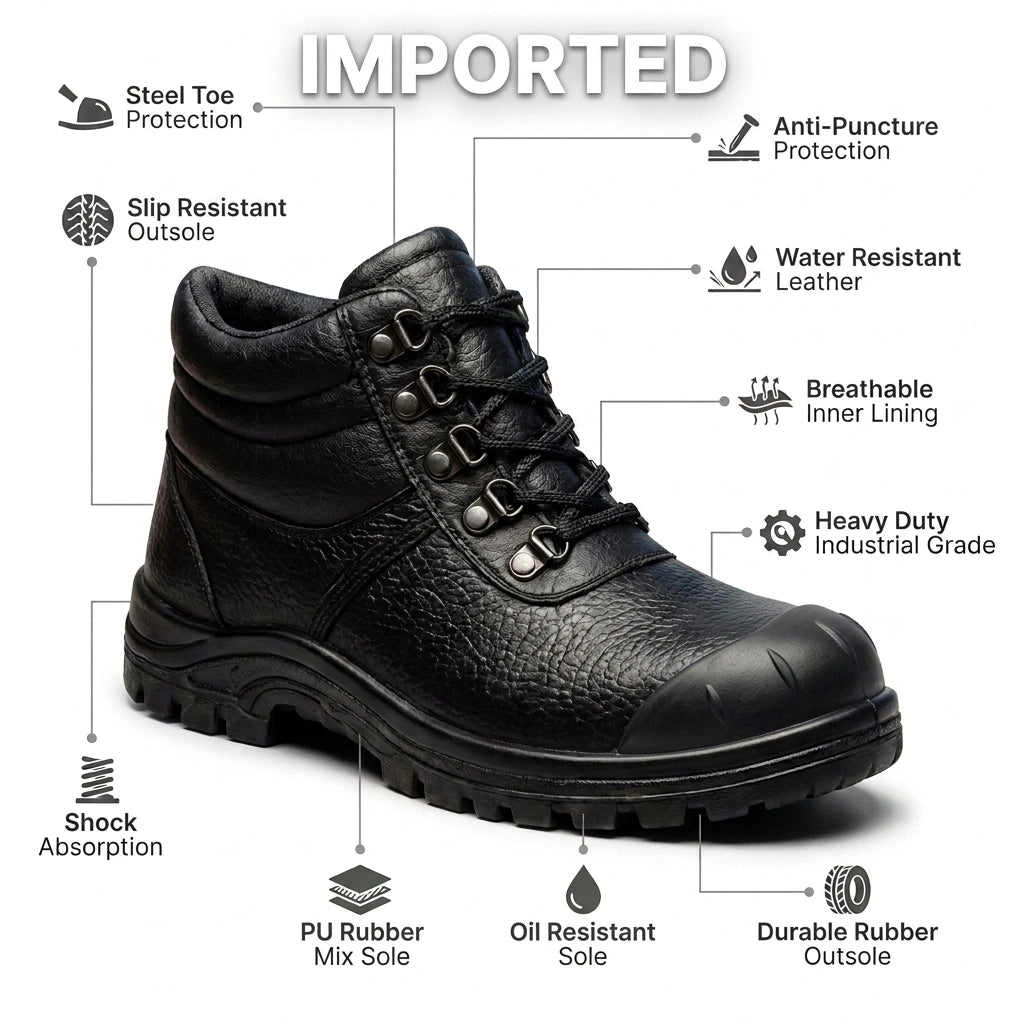 SilverMan Safety Boot Imported